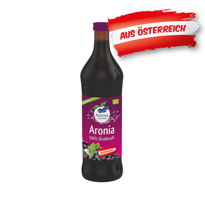 From Austria - Organic aronia not-from-concentrate juice (0.7 l, non-returnable bottle)