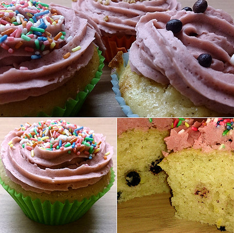 Rezeptbild: Aronia-Zitronen-Cupcake