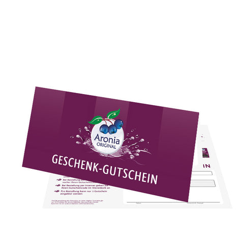Aronia ORIGINAL gift voucher