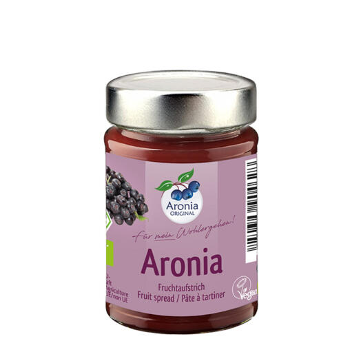 Packshot: Aronia Fruchtaufstrich Bio 200 g