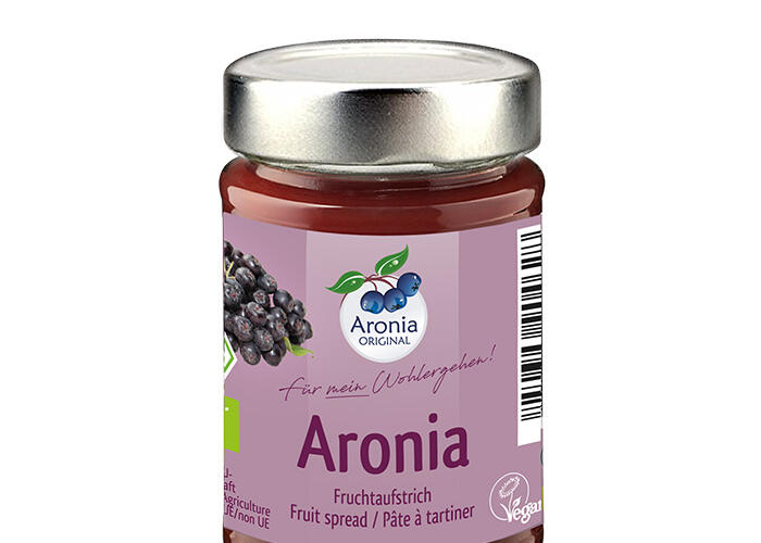 Packshot: Aronia Fruchtaufstrich Bio 200 g