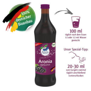 Packshot: Aronia direct juice organic 0.7 l D