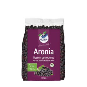 Packshot: Aronia berries dried organic 500 g